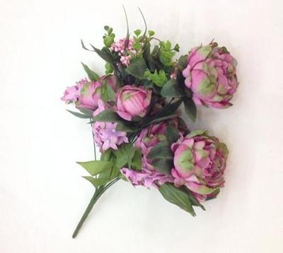 HXY13頭瑞士牡丹仿真花卉 優(yōu)雅點綴生活，品質家居首選